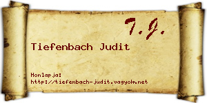 Tiefenbach Judit névjegykártya