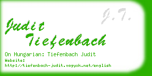 judit tiefenbach business card